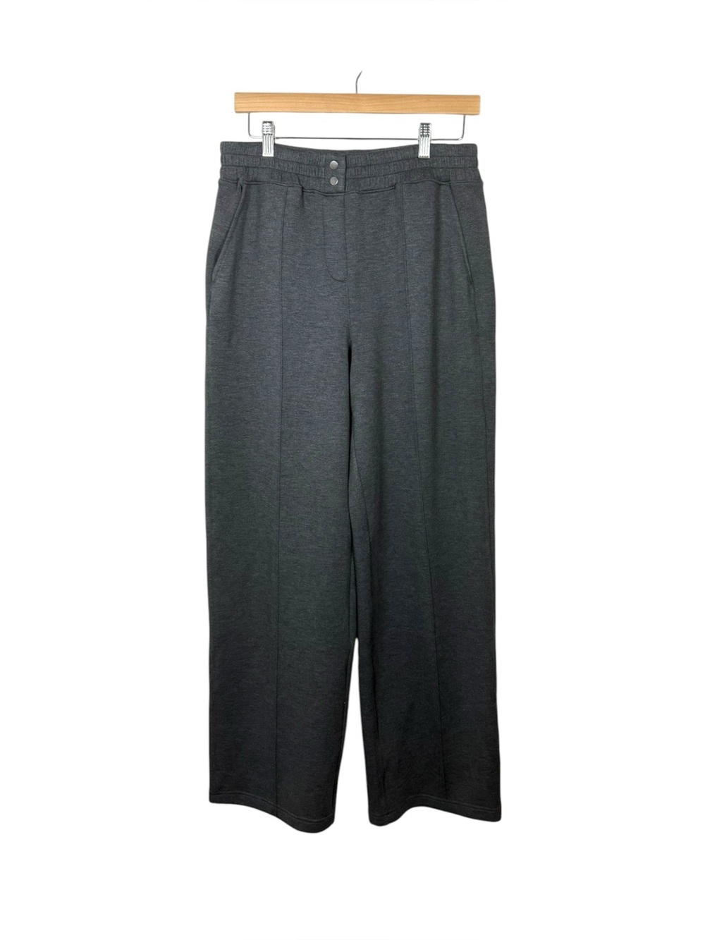 Spanx AirEssentials Brushed Wide Leg Pants Gray Size L